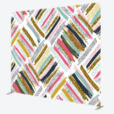 Aperturee - Aperturee Glitter Painted Stripes Fabric Party Backdrop Cover